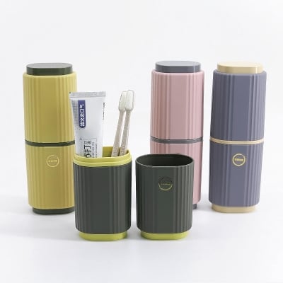 Picture of Tooth brush tooth paste holder good quality product 8.25 inch long - brush holder - Multicolor