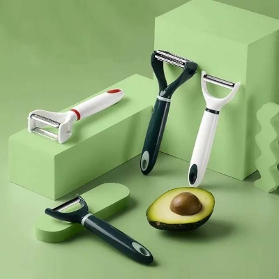 Picture of Heavy Kitchen Stainless Steel Peeler Graters Fruit and Vegetable Peeler Cutter Potato Carrot Peelers Graters Kitchen Tools Accessories - Blue