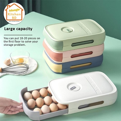 Picture of Egg box 18 pcs can put drawer system - Multicolor