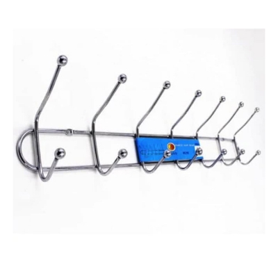 Picture of Stainless Steel Double Row 8 Hook Hanger - Wall Hook - রূপা