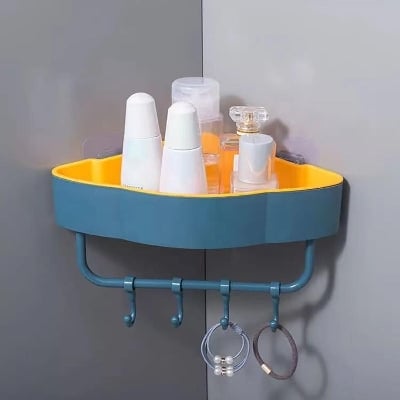 Picture of Bathroom Wall Shelves / Anhuang Shower Shelf Non-deforming Traceless Tray Bathroom Organizer - Multicolor