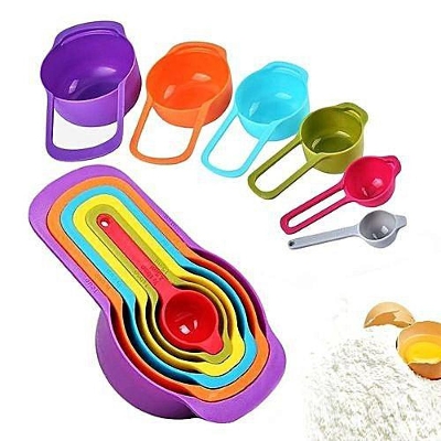 Picture of 6 pcs colouring measurment set - Multicolor