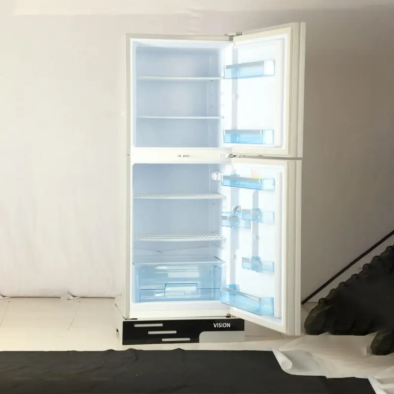 Picture of VISION Glas Door Top Mount Refrigerator RE-280 Liter Mirror White Purple