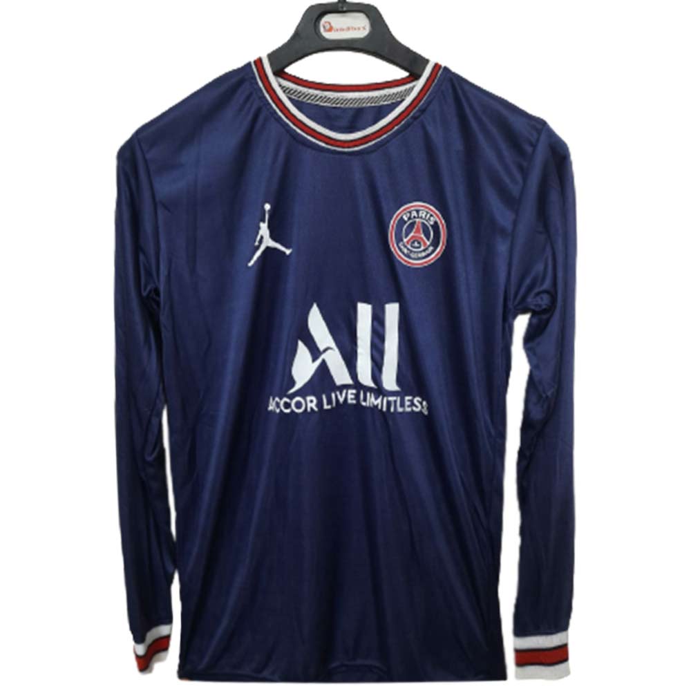 Picture of Paris Saint Germain Club Jersey- PSG Jersey-Full Sleeve Jersey 2021-2022(Navy Blue)
