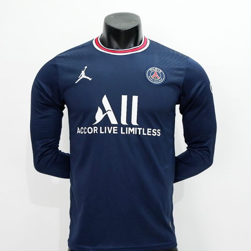 Picture of Paris Saint Germain Club Jersey- PSG Jersey-Full Sleeve Jersey 2021-2022(Navy Blue)