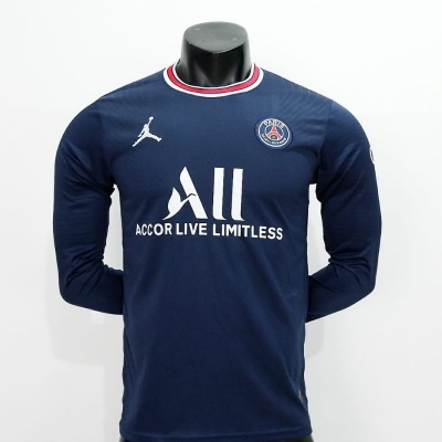 Picture of Paris Saint Germain Club Jersey- PSG Jersey-Full Sleeve Jersey 2021-2022(Navy Blue)