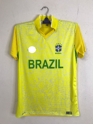 Picture of Brazil Copa America Jersey 2024 Half Sleeve HOME JERSEY 2024_only M Size(Lemon Yellow)