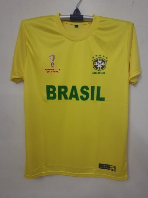 Picture of Brazil Premium Half sleeve jersey 2022(Yellow)