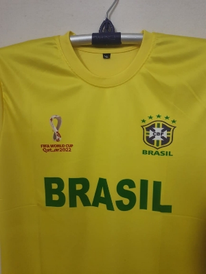 Picture of Brazil Premium Half sleeve jersey 2022(Yellow)