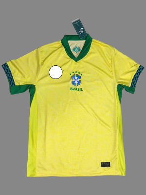 Picture of Brazil Copa America Jersey 2024 Half Sleeve Premium Quality - Both Side Print_ HOME JERSEY - Player Edition(Yellow)