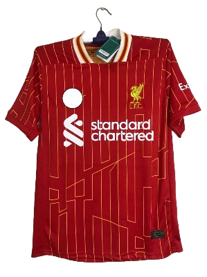 Picture of Liverpool (With Embroidery) English Club Premium Football jersey 2024/2025-New Season - Both Side Print(Red)