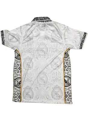 Picture of Real Madrid (With Embroidery) Premium Football Jersey Black 2024(Off White)