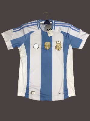 Picture of Argentina Copa America Jersey 2024 ( 3 Star )Half Sleeve Premium Quality With Embroidery - both Side Print
