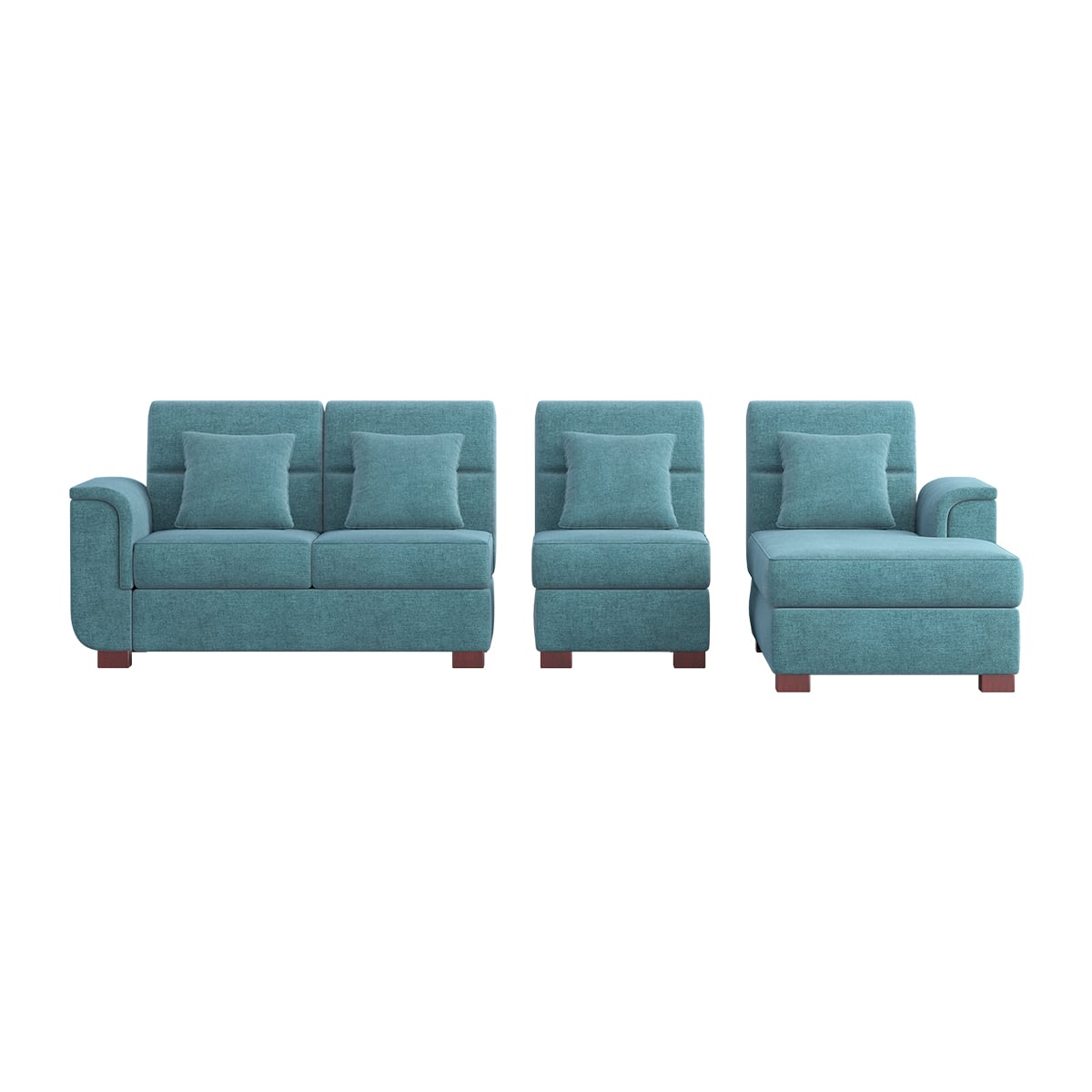 Picture of REGAL PARIS SDC-365-3-1-20 (L SHAPE SOFA SET) (FABRIC-2146)