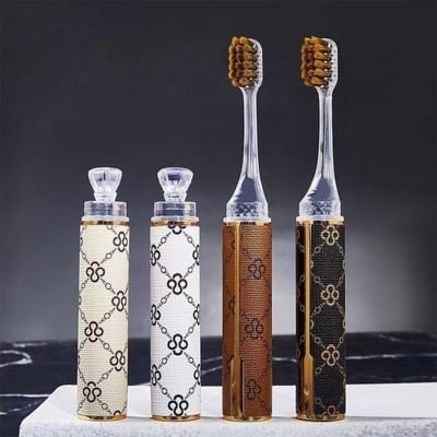 Picture of Portable Lipstick Toothbrush Set Unique Lip Brush Soft Health