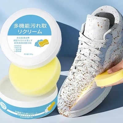 Picture of Shoe Cleaner, White Shoe Cleaner, Sneaker Cleaner, 7.1 oz (200 g), Multi-functional Stain Remover, Shoe Cream, White Shoe Cleaner, Stain Remover, No Water, No Irritation, Yellowing, Stain RemoverShoe Cleaner