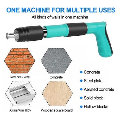 Picture of Nail Gun Original Heavy Duty Manual Steel Nails Gun For clamp fastene Wall/Tufting (Paku Gun)Nail Gun set