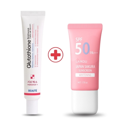 Picture of Glutathione Brightening & Japan Sakura Your Skin’s Glow & Protection Combo 2 pics