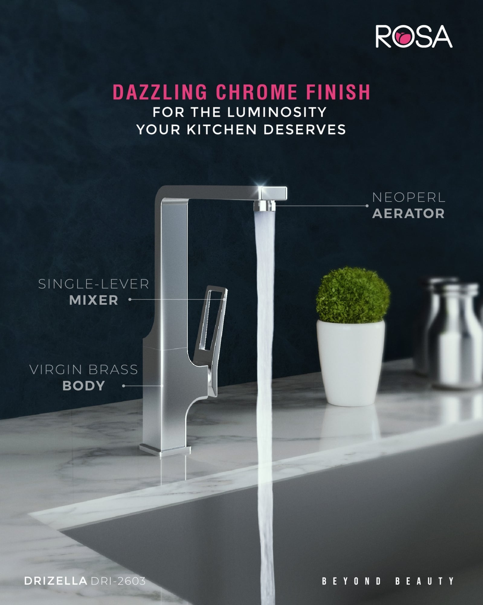 Picture of ROSA Drizella Single Lever Sink Mixer DRI-2603