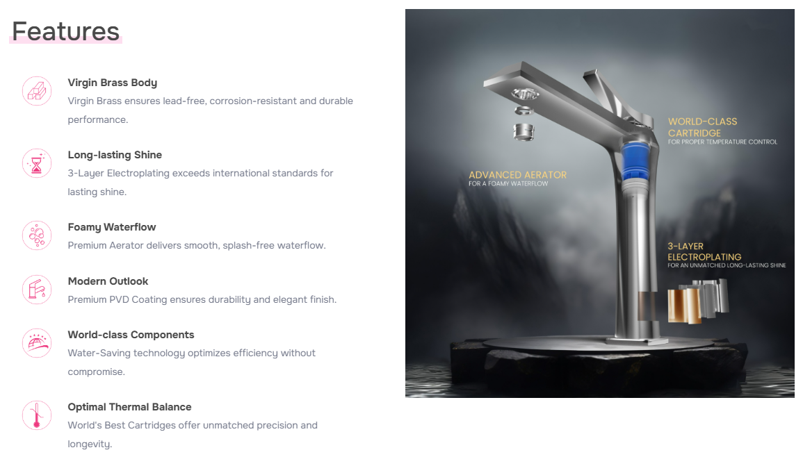 Picture of ROSA Drizella Single Lever Sink Mixer DRI-2603