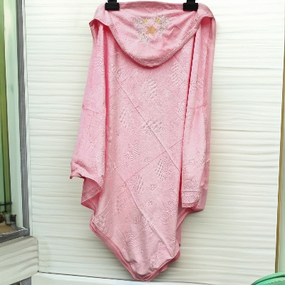 Picture of Velvet Baby Hooded Towel Cap Towel Washcloth - 34" * 30"