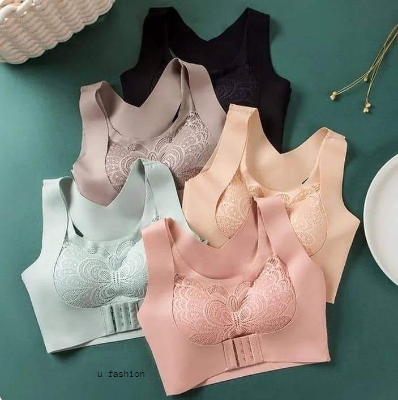 Picture of Peacock Shape Padded Lace Magic Bra for Ladies - Experience Comfort and Style with This Unique Bra