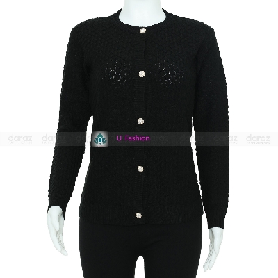 Picture of Women Winter Dress Casual Solid Color Long Sleeve Sweater.