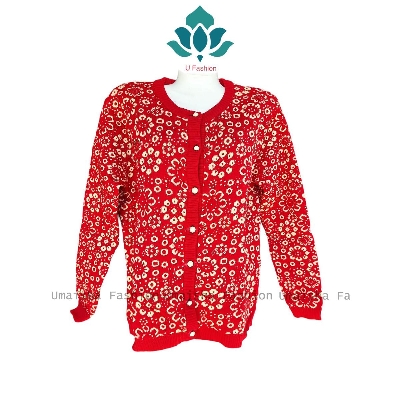 Picture of Zigzag Ball Style Comfortable Fashionable Winter Sweater for Women