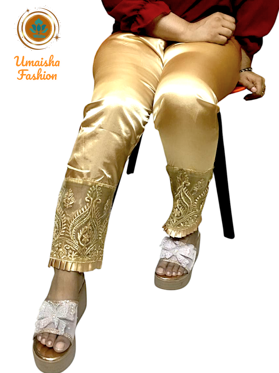 Picture of Silk Stylish Bottom Gateful Design C-Kat Salwar Pyjama for Woman