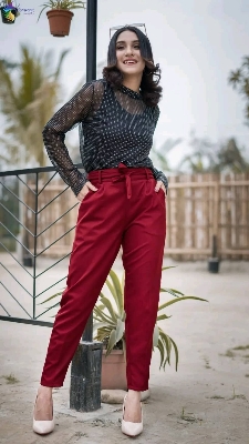 Picture of Western Fashion Ladies Cotton Pants Formal Pant for Woman