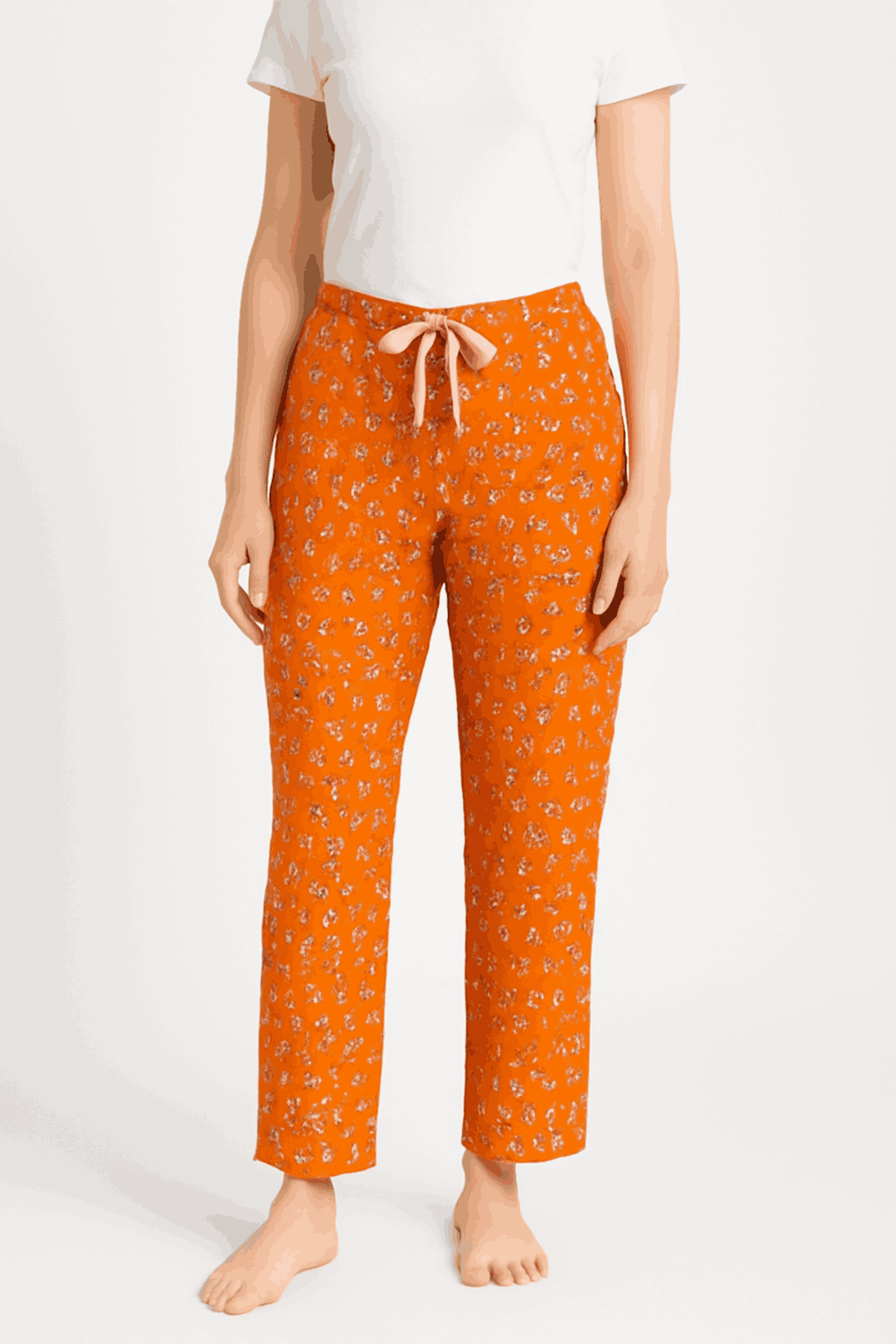 Picture of Women's Pajama Pants - Casual Soft Cotton Pants - Female Striped Loose Sleepwear - Night Dress - Comfortable and Trendy Night Wear. ✨মেয়েদের রাতে পরে ঘুমানোর জন্য সুতি কাপড়ের  লুসফিট আরামদায়ক পাজামা .