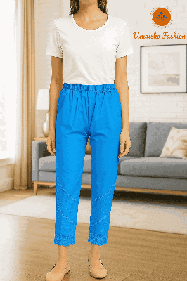 Picture of Suti Kaporer Cotton Pajama Pants for Women Solid Color. 🩵 উমাইশা ফ্যাশান – মেয়েদের প্রিমিয়াম সুতি পায়জামা 🩵