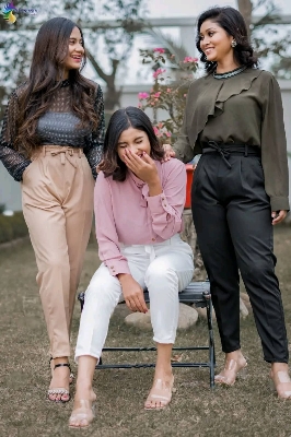 Picture of Western Fashion Ladie Stylish Cotton Pants...