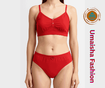 Picture of Girls' Matching design Underwear Set Cotton Bra and Panty.