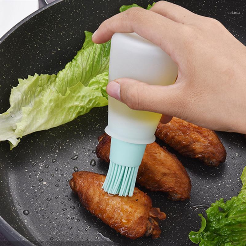 Picture of Silicone Oil Bottle Brush Baking BBQ Basting Brush(Watermelon red)