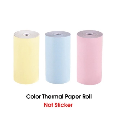 Picture of Multicolor Thermal Paper Rolls 57x30mm for 2-inch Mini Printer (58mm) POS and Receipt printers – durable, high-quality, and fade-resistant for clear, long-lasting prints(3 Rolls)