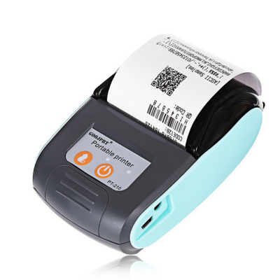 Picture of Thermal Receipt Printer, 58mm | Portable 2-inch POS with USB + Bluetooth | Compatible with Android/iOS/Windows | Ideal for Super Shops, Billing, Ticket Printing, Retail Solutions | Free Software | Nadra-PT 210(Blue)