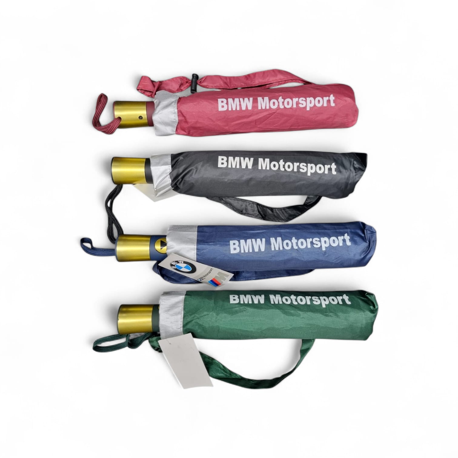 Picture of BMW Motorsport Auto Open Three Folding 10 Ribs UV Block Layer Windproof Dual Sunny and Rainy Umbrella