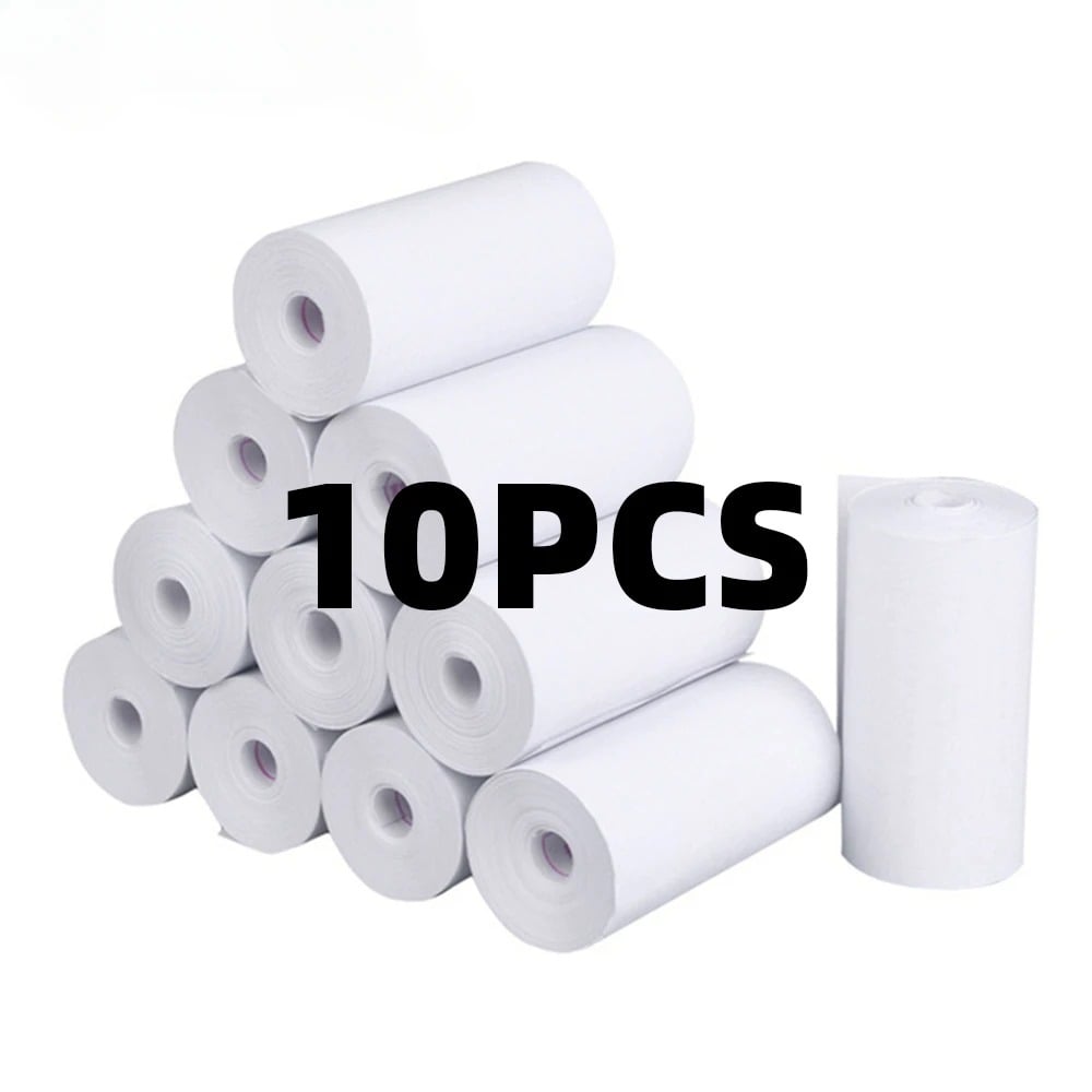 Picture of 10pcs 57*30mm Thermal Paper Rolls for 58mm POS Printer, Receipt Printer, Mini Thermal Printer - White(White 10 Roll)