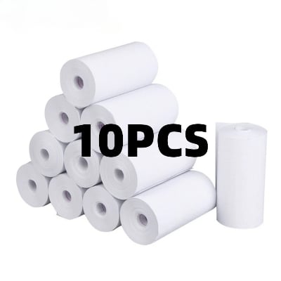 Picture of 10pcs 57*30mm Thermal Paper Rolls for 58mm POS Printer, Receipt Printer, Mini Thermal Printer - White(White 10 Roll)