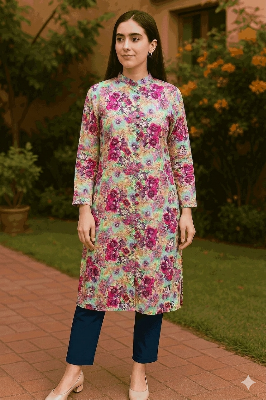 Picture of U fashion Versitile Button Closer Regular Use Formal Shirt for Ladies. মহিলাদের জন্য u ফ্যাশন ভার্সিটাইল বাটন ক্লোজার রেগুলার ইউজ ফরমাল শার্ট