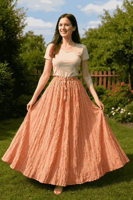 Picture of Regular Use Long Skirt For Girls/Women's . উমাইশা ফ্যাশান নিয়ে এলো মেয়েদের জন্য এক্সক্লুসিভ কালেকশন ট্রেন্ডি, আরামদায়ক ও হাই-কোয়ালিটি স্কার্ট!