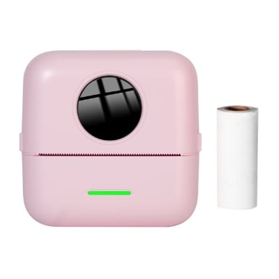 Picture of Portable Mini Thermal Printer 58mm Label Printer Bluetooth Printer for Study Notes, To-Do-Lists, Journal Printing, Label Printing, Nadra-X5(Pink)