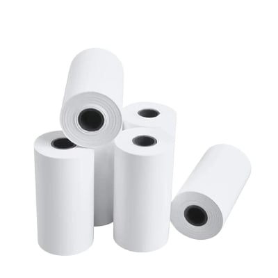 Picture of Premium 78x38mm thermal paper rolls for 3 inch (80mm) POS printers. BPA-free, eco-friendly, and fade-resistant—perfect for receipts, invoices, and bills in retail, restaurants, and service counters.(5 Rolls)
