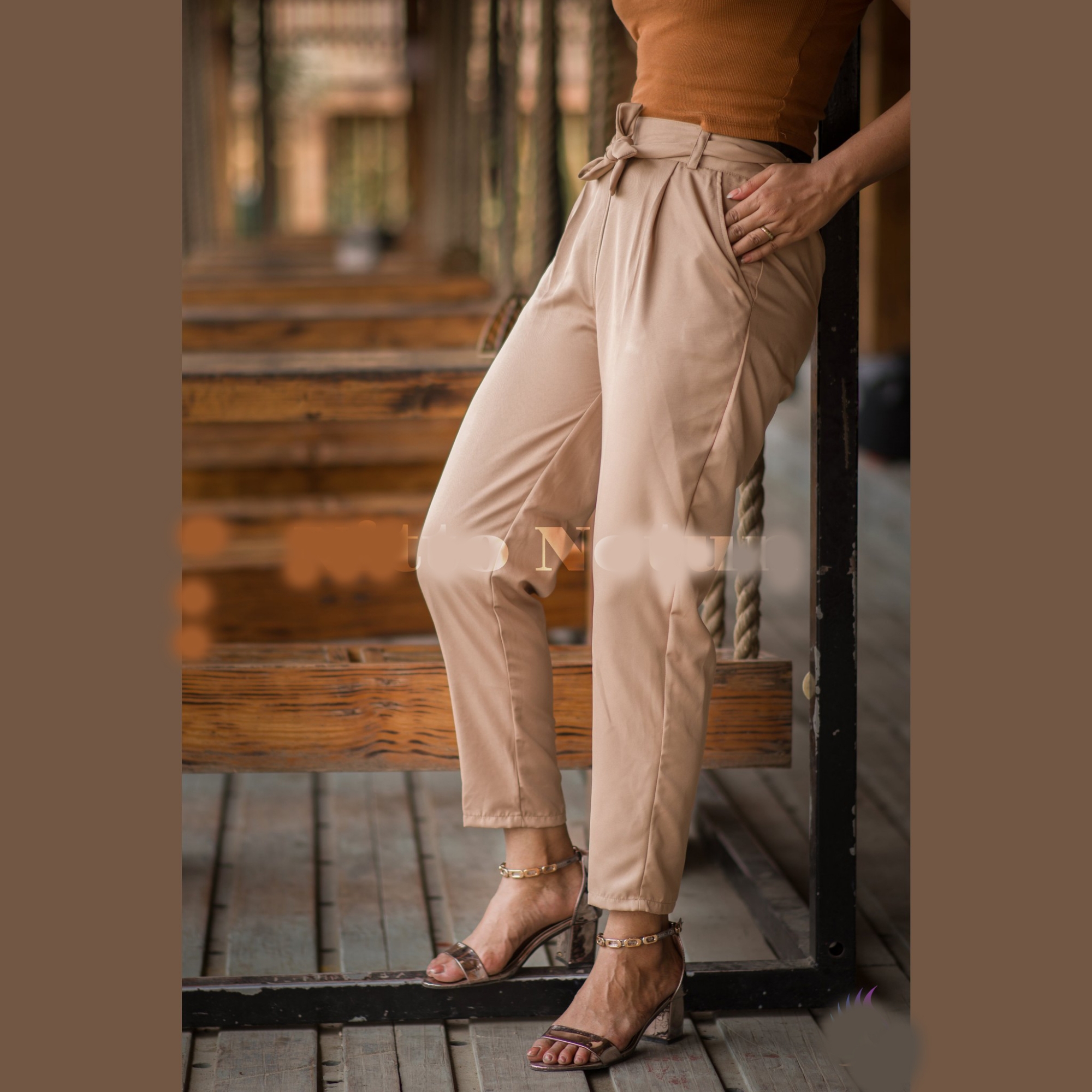 Picture of New looks Western Fashion Ladies Stylish Cotton Formal Pants. ✅মেয়েদের জন্য অফিসিয়াল ফরমাল প্যান্ট কালেকশনে! 🌹 ক্লাসি ডিজাইন