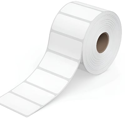 Picture of Barcode Labels | 75x50mm (3x2 inch) - 1000 Labels per Roll | Direct Thermal (DT) Stickers | Smudge-Free, Fade-Resistant, High-Quality Print for Barcode, Shipping, Addressing & Organization | Premium Self-Adhesive Thermal Labels - White(1Roll-1000Labels)