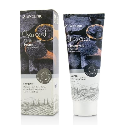 Picture of 3W Clinic Charcoal Cleansing Foam 100ml(Black,Face,)