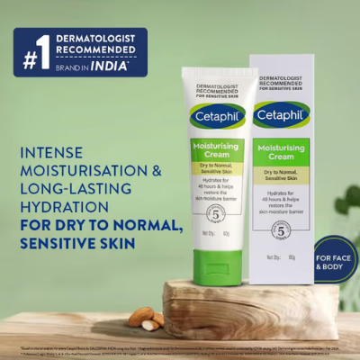 Picture of Cetaphil Moisturizing Cream Dry To Normal Sensitive Skin 80g