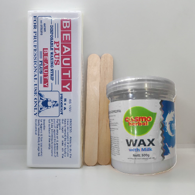 Picture of Cosmo herbal Wax Milk With 80pcs Strips 2pcs Stick(Milk)