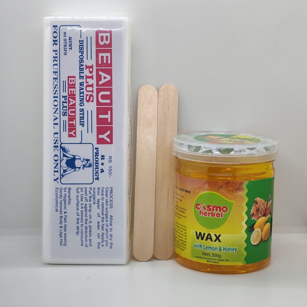 Picture of Cosmo Herbal Wax With 80pcs Strips 2pcs Stick(24K Gold)